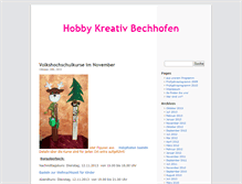 Tablet Screenshot of hobby-kreativ-bechhofen.de